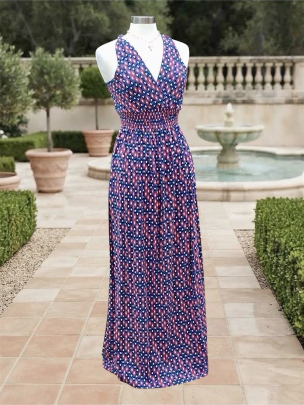 FELICITY & COCO SIZE L MAXI SLEEVELESS DRESS - Picture 3 of 8